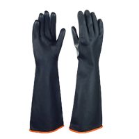 Găng chống dầu axit đen Usafety mỹ tiêu chuẩn CE dài 55cm GT615-155 NCC-TT